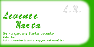 levente marta business card
